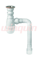 МИНОР (SM1102) сифон 1 1/2*40 с гибкой трубой 40*40/50, WIRQUIN 500_191_2892521